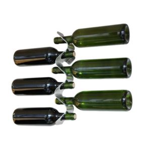 Nástenný držiak na vínové fľaše Forminimal je skvelým riešením do dizajnových domácností. Uložíte doň 6 fliaš vína.