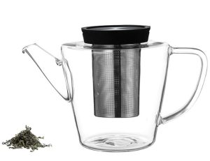 Sklený čajník Infusion je vyrobené z kvalitného borosilikátového skla. Veľké nerezové sitko zabezpečuje dôkladné vylúhovanie čajových lístkov.